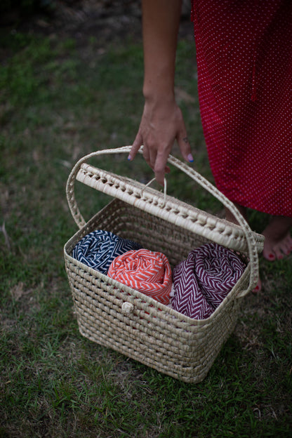 Palm Picnic Baskets - 3 SIZES