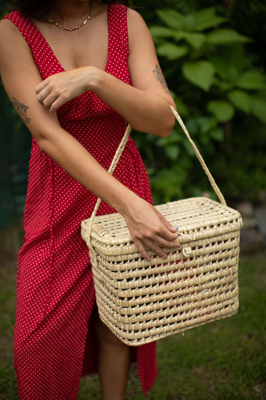 Palm Picnic Baskets - 3 SIZES