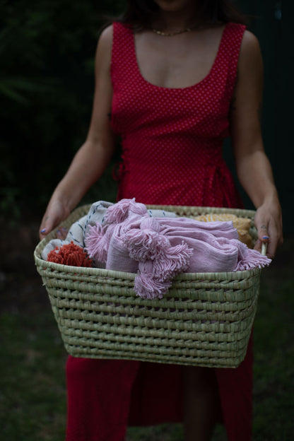 Palm Storage Basket - Morocco