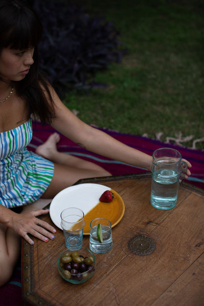 Orange Plate - Hand-painted Morocco