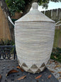 Baskets - 3 nesting sizes with design and handmade in West Africa