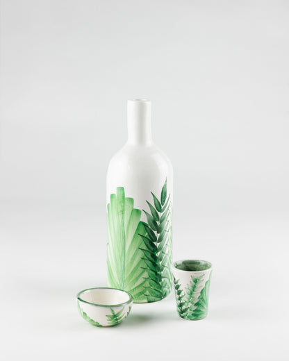 Carafe with palm design